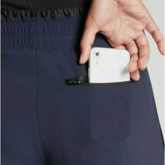 NWT Athleta Metropolis Wide Leg Pant In Primatwill Size 2 Navy/ Black #530635 - Picture 2 of 6